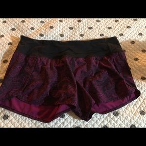 Lululemon speed up shorts EUC